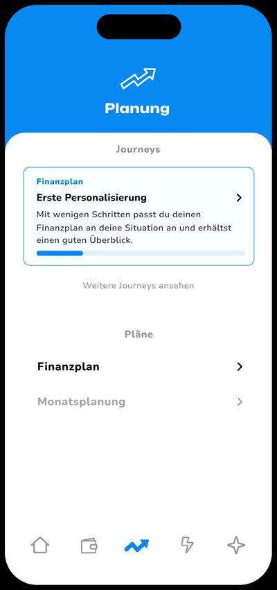 ClearUp App Übersicht mit verschiedenen Funktionen