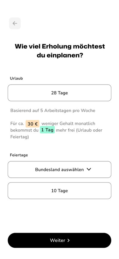 ClearUp App Finanzplan auf dem Smartphone